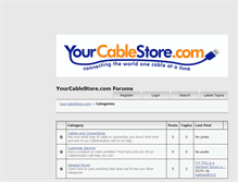 Tablet Screenshot of forums.yourcablestore.com
